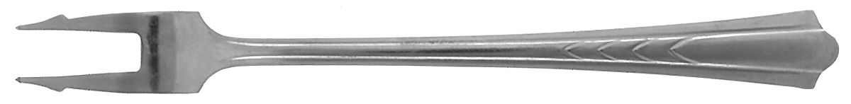 EKS7 (STAINLESS) Short Handle Pickle/Olive Fork by Ekco Silver-1