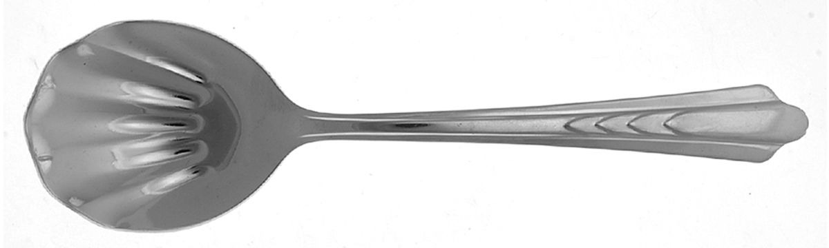 EKS7 (STAINLESS) Sugar Shell Spoon by Ekco Silver-1