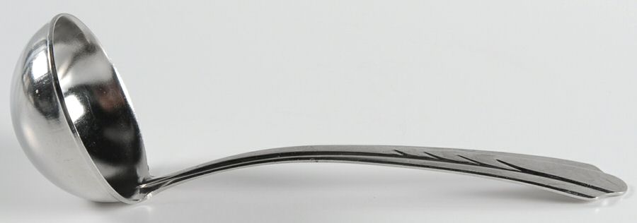 EKS7 (STAINLESS) Solid Gravy Ladle by Ekco Silver-1