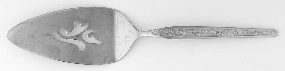 Ensenada (Stainless) Pierced All Stainless Pie Server by Ekco Silver-1