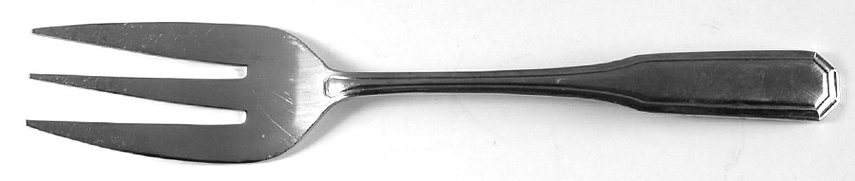Forum (Stainles) Medium Solid Cold Meat Serving Fork by Ekco Silver-1