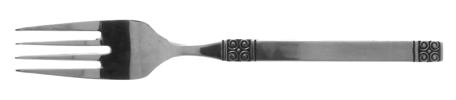 Gemini (Stainless, Scrolls) Fork by Ekco Silver-1