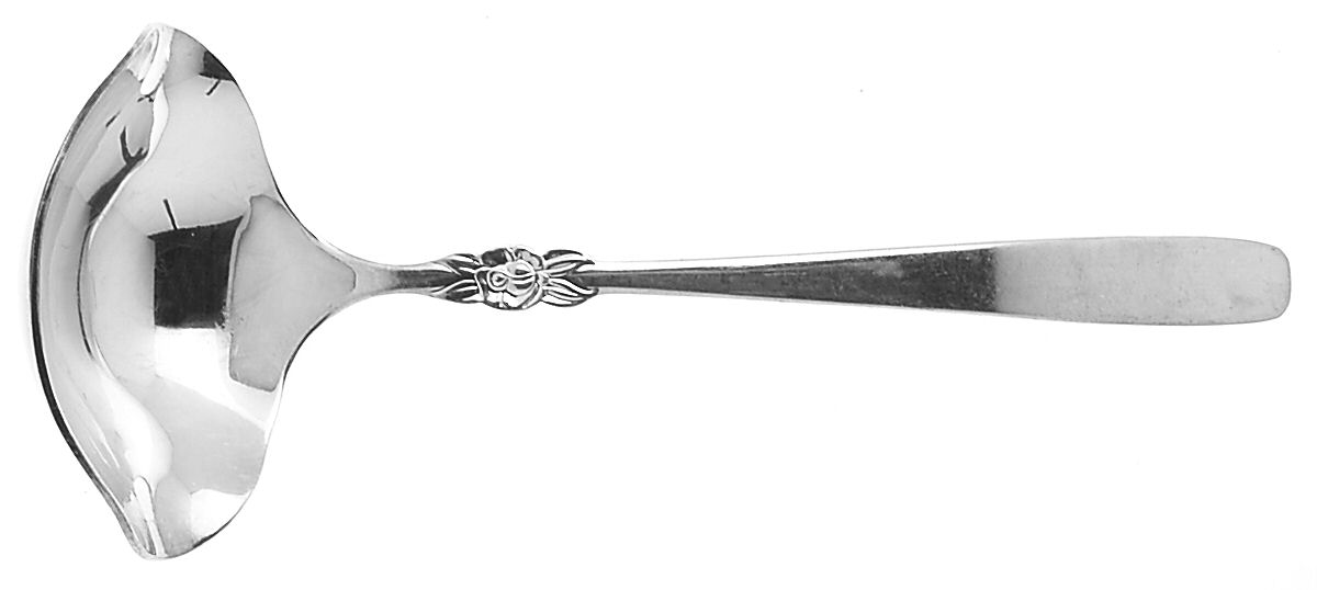 Inverness (Silverplate) Solid Gravy Ladle by Ekco Silver-1