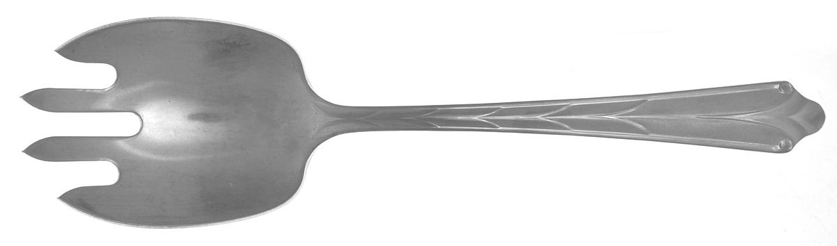 Kenilworth (Stainless) Medium Solid Cold Meat Serving Fork by Ekco Silver-1