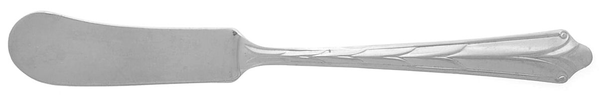 Kenilworth (Stainless) Flat Handle Master Butter Knife by Ekco Silver-1