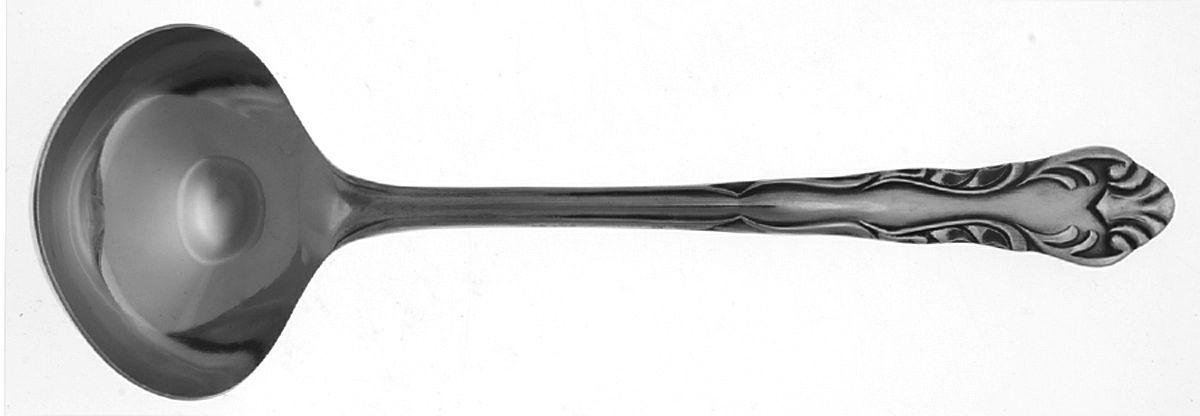 Lady Astor (Stainless) Solid Gravy Ladle by Ekco Silver-1