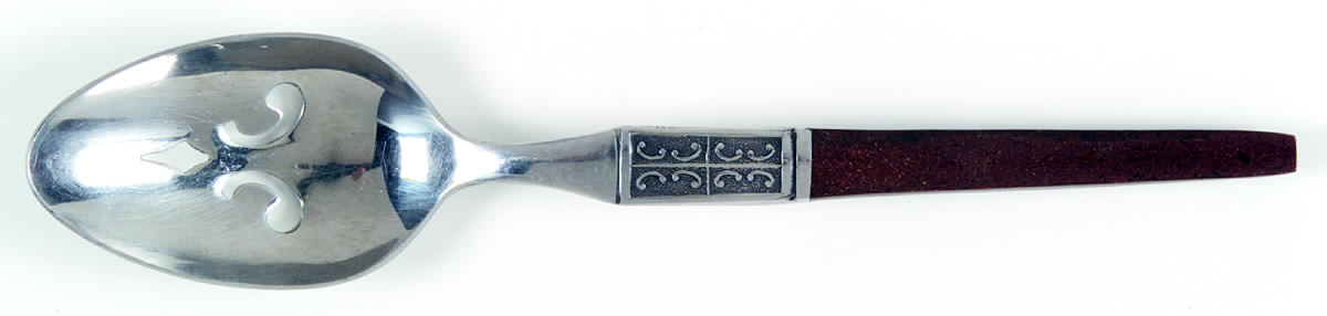 La Joya (Stainless) Pierced Tablespoon (Serving Spoon) by Ekco Silver-1
