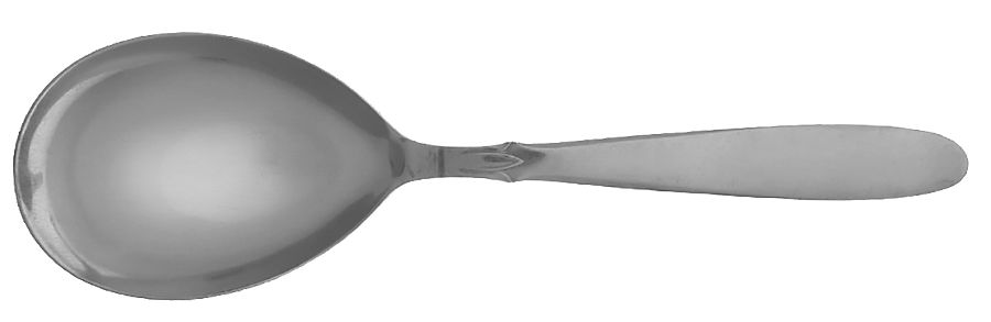 Lady Juliana (Stainless) Solid Salad Serving Spoon by Ekco Silver-1