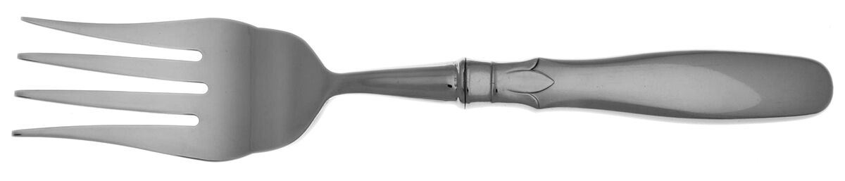 Lady Juliana (Stainless) Cold Meat Fork Large, Stainless Tines HC by Ekco Silver-1