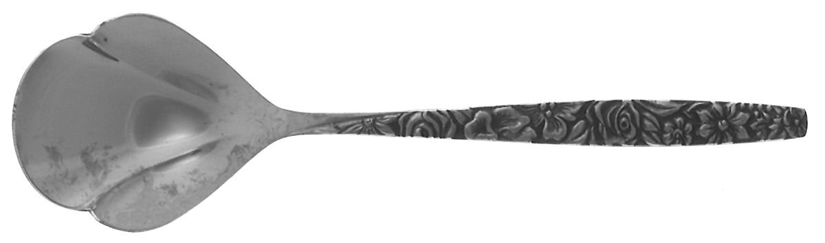 Las Palmas (Stainless) Sugar Shell Spoon by Ekco Silver-1