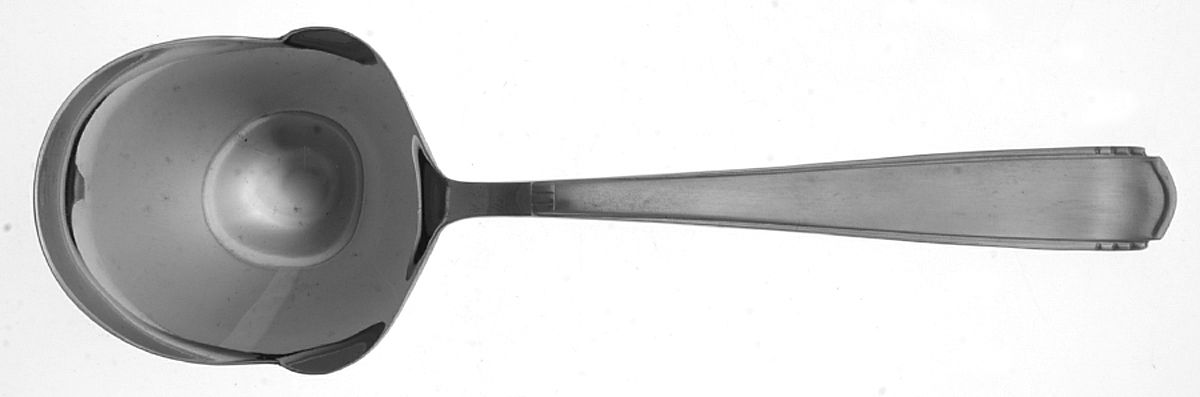 Lady Wilhelmina (Stainless) Solid Salad Serving Spoon by Ekco Silver-1