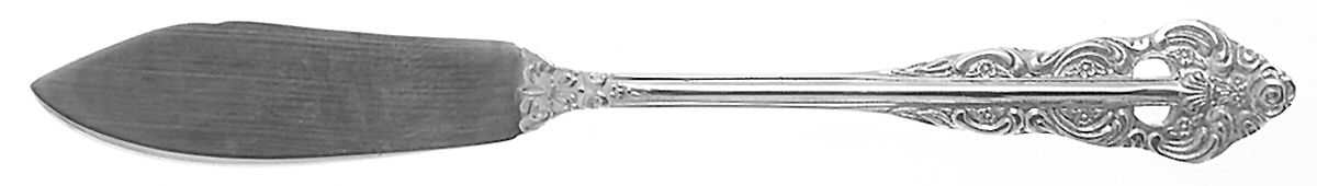 Lillianne (Silverplate) Flat Handle Master Butter Knife by Ekco Silver-1