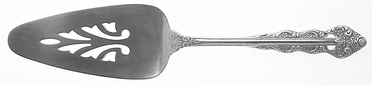 Lillianne (Silverplate) Solid Pierced Pie Server by Ekco Silver-1