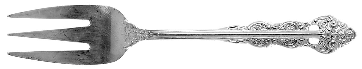 Lillianne (Silverplate) Medium Solid Cold Meat Serving Fork by Ekco Silver-1