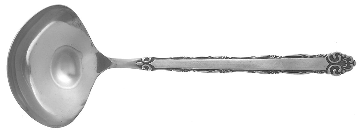 Mary Ellen (Stainless) Solid Gravy Ladle by Ekco Silver-1