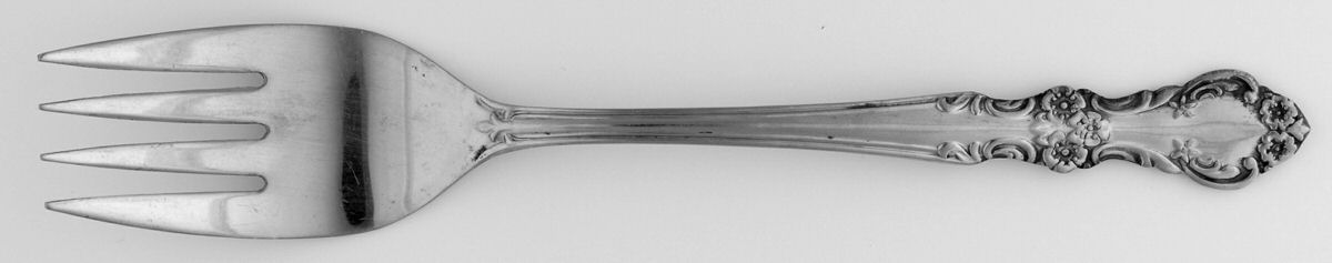 Mary Graham (Stainless) Medium Solid Cold Meat Serving Fork by Ekco Silver-1