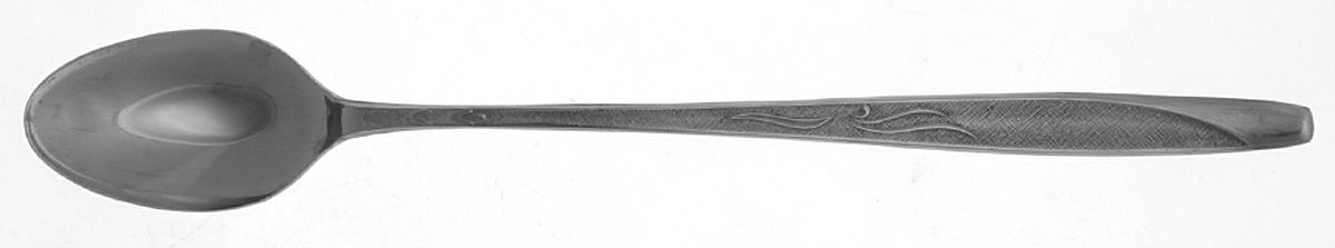 Mary Jane (Stainless) Extra Long Handle Iced Tea Spoon by Ekco Silver-1