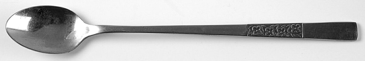 Nora (Stainless) Iced Tea Spoon by Ekco Silver-1
