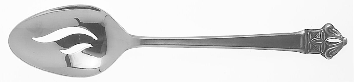 Padua (Stainless) Pierced Tablespoon (Serving Spoon) by Ekco Silver-1