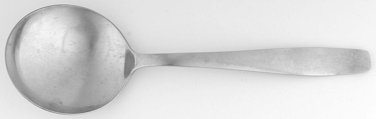 Princess Irene (Stainless) Solid Salad Serving Spoon by Ekco Silver-1