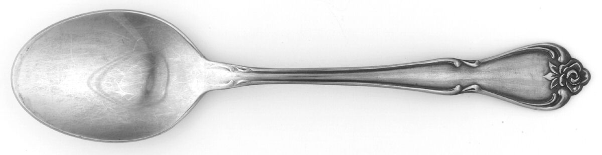 Regal Rose (Stainless) Place/Oval Soup Spoon by Ekco Silver-1