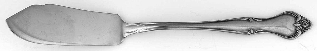 Regal Rose (Stainless) Flat Handle Master Butter Knife by Ekco Silver-1