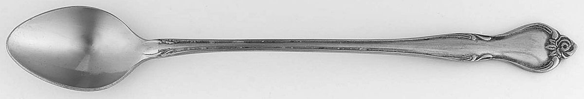 Regal Rose (Stainless) Iced Tea Spoon by Ekco Silver-1