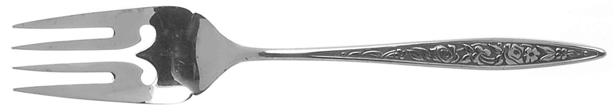 Santiago (Stainless) Medium Solid Cold Meat Serving Fork by Ekco Silver-1