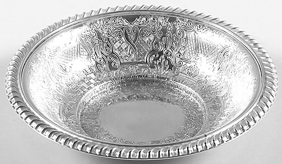 Silverplate Hollowware Small Silverplate Bon Bon Bowl by Ellis-Barker-1