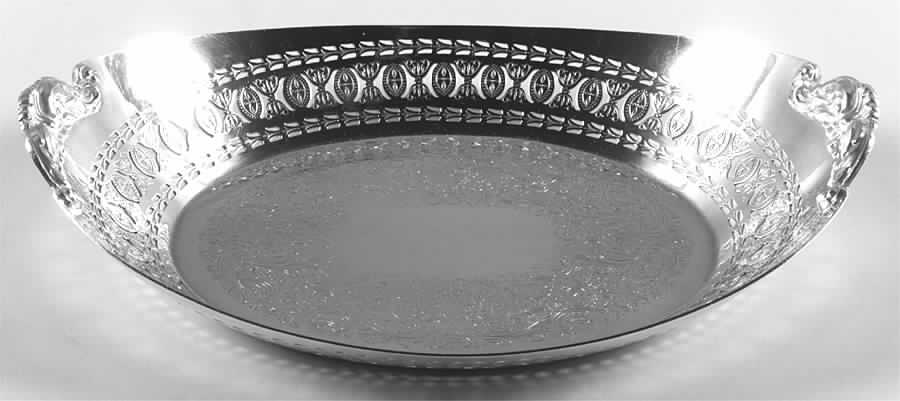 Silverplate Hollowware Silverplate Oval Vegetable Bowl by Ellis-Barker-1