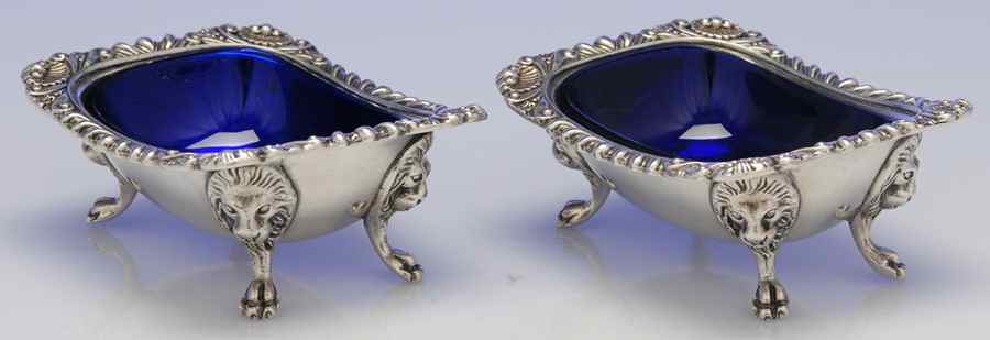 Silverplate Hollowware Master Open Salt (Set of 2) by Ellis-Barker-1