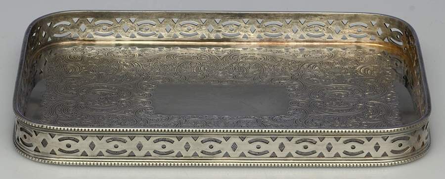 Silverplate Hollowware Sterling Card Tray by Ellis-Barker-1