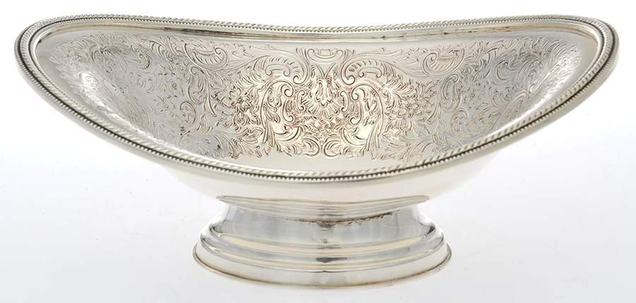 Silverplate Hollowware Sauce/Gravy Boat by Ellis-Barker-1
