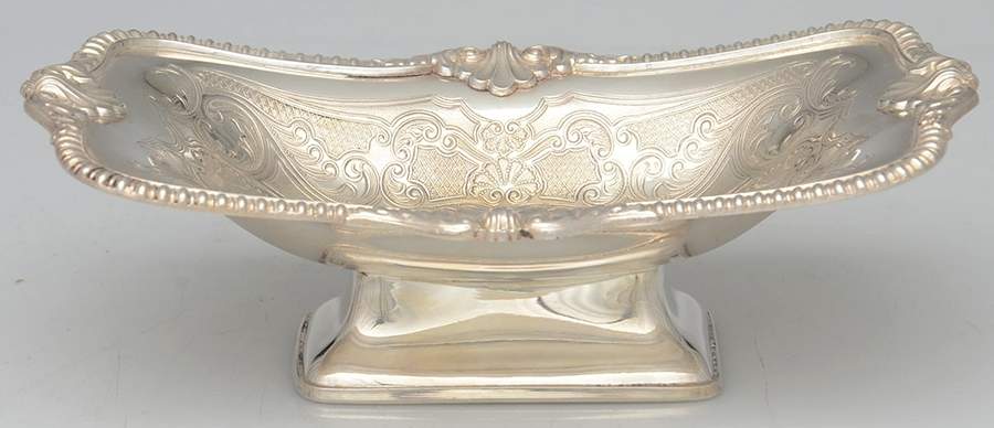 Silverplate Hollowware Plated Footed Bon Bon Bowl by Ellis-Barker-1