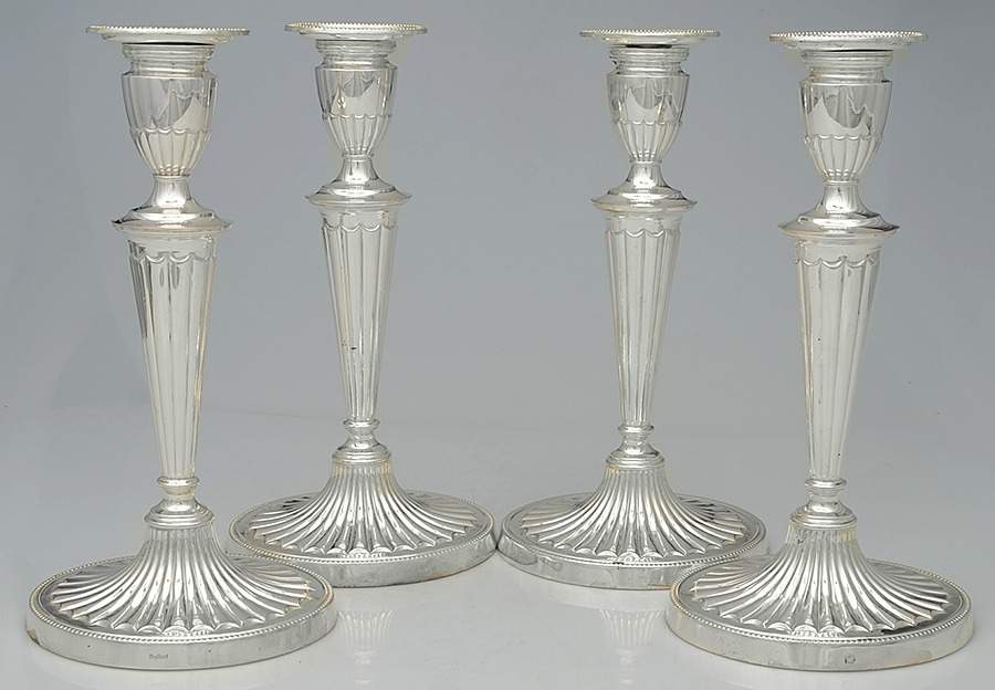 Silverplate Hollowware Candlestick - Set of 4 by Ellis-Barker-1