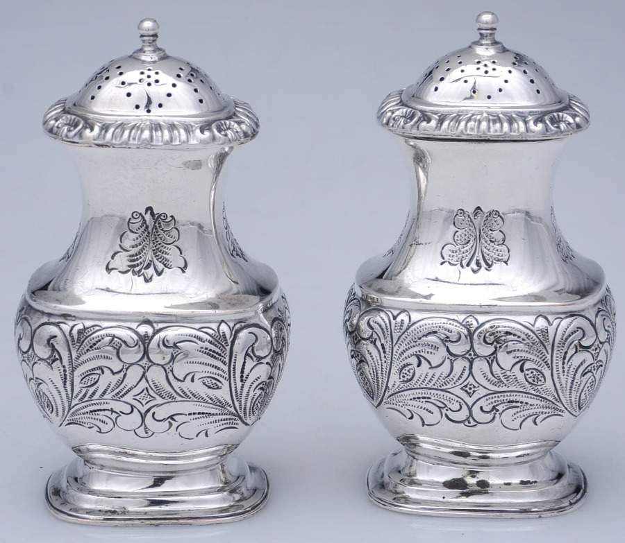 Silverplate Hollowware Salt & Pepper Set by Ellis-Barker-1