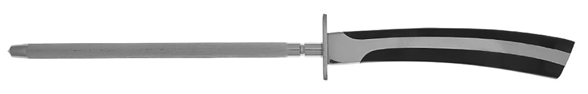 ELD2-BLACK (STAINLESS) Large Roast Steel Rod Knife Sharpener by Eldan-1