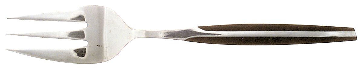 ELD2-BLACK (STAINLESS) Large Solid Cold Meat Serving Fork by Eldan-1