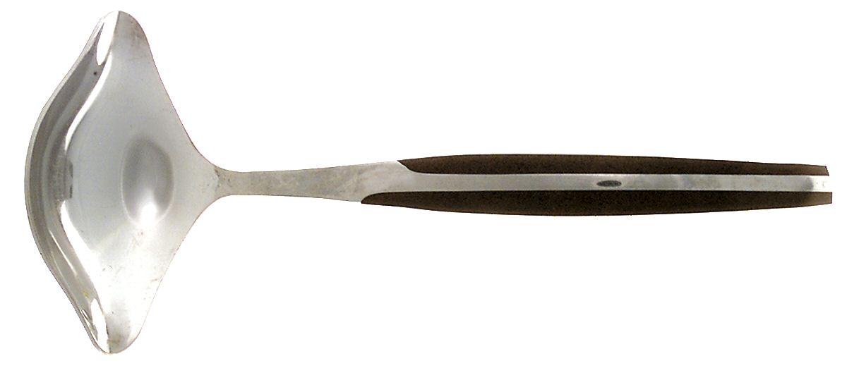 ELD2-BLACK (STAINLESS) Solid Gravy Ladle by Eldan-1