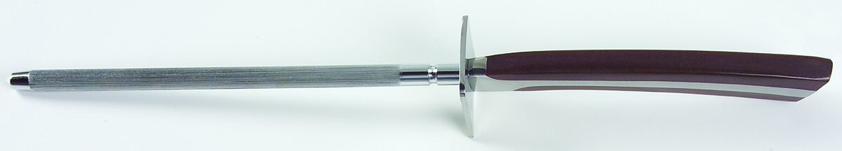 ELD2-BROWN (STAINLESS) Large Roast Steel Rod Knife Sharpener by Eldan-1