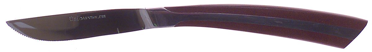 ELD2-BROWN (STAINLESS) Individual Steak Knife Hollow Handle by Eldan-1