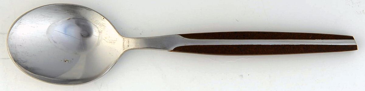 ELD2-BROWN (STAINLESS) Five O'Clock Teaspoon by Eldan-1