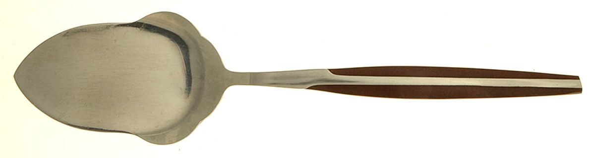 ELD2-BROWN (STAINLESS) Solid Pastry Server by Eldan-1