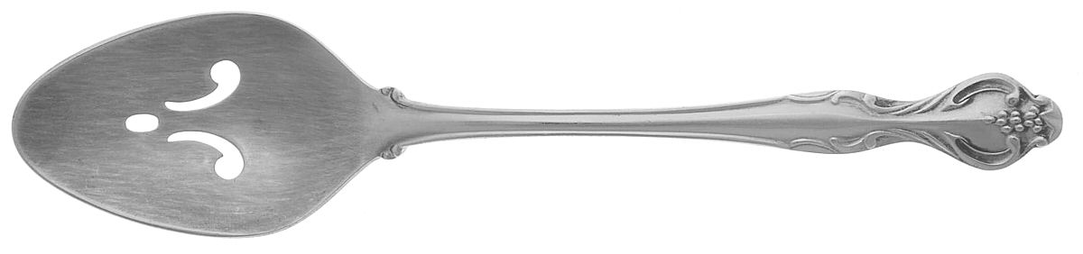 Masquerade (Stainless) Pierced Tablespoon (Serving Spoon) by Epic Silver-1