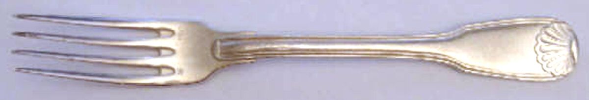 Coquille (Silverplate) Fork by Ercuis-1