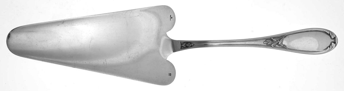 Lauriers (Silverplate) Cake Server, Solid Piece by Ercuis-1