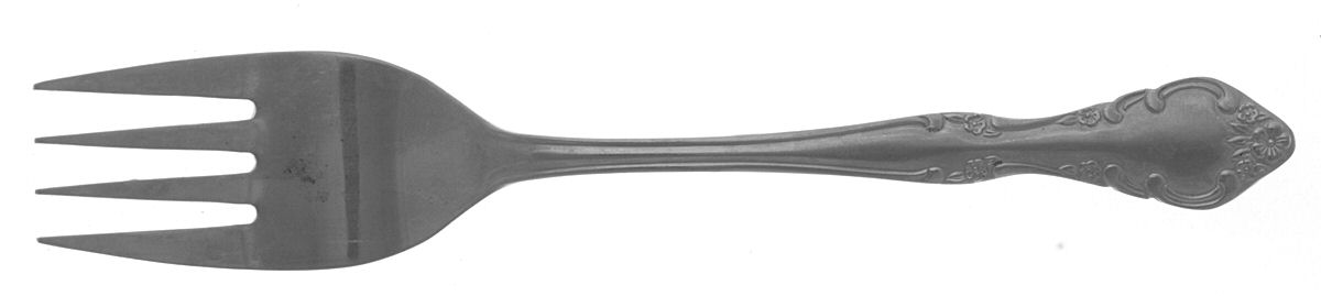 Cascade (Stainless) Medium Solid Cold Meat Serving Fork by Estia-1