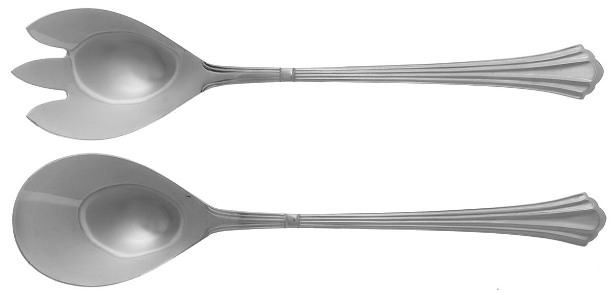 Dorian (Stainless) (2 Pc) Solid Salad Set by Estia-1