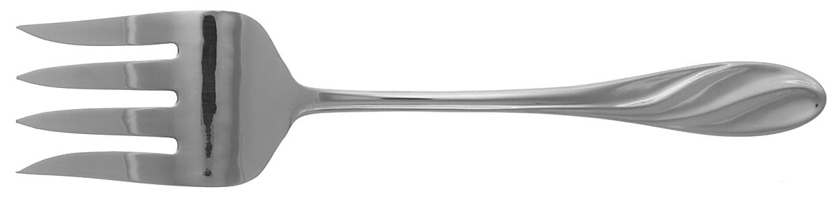 ESI1 (STAINLESS) Medium Solid Cold Meat Serving Fork by Estia-1