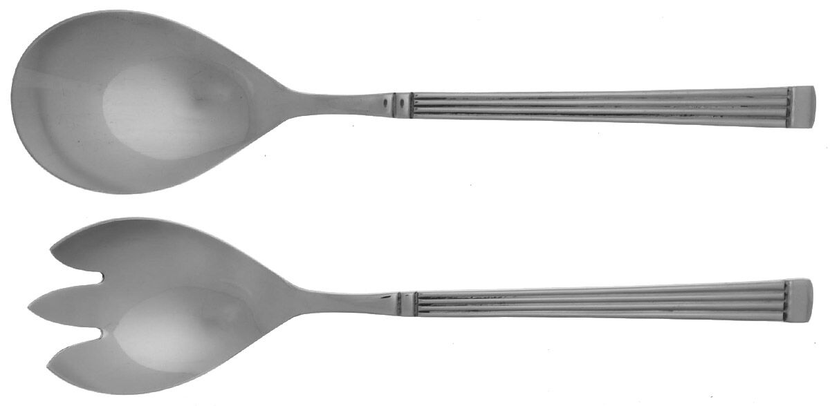 Olympia (Stainless) (2 Pc) Solid Salad Set by Estia-1